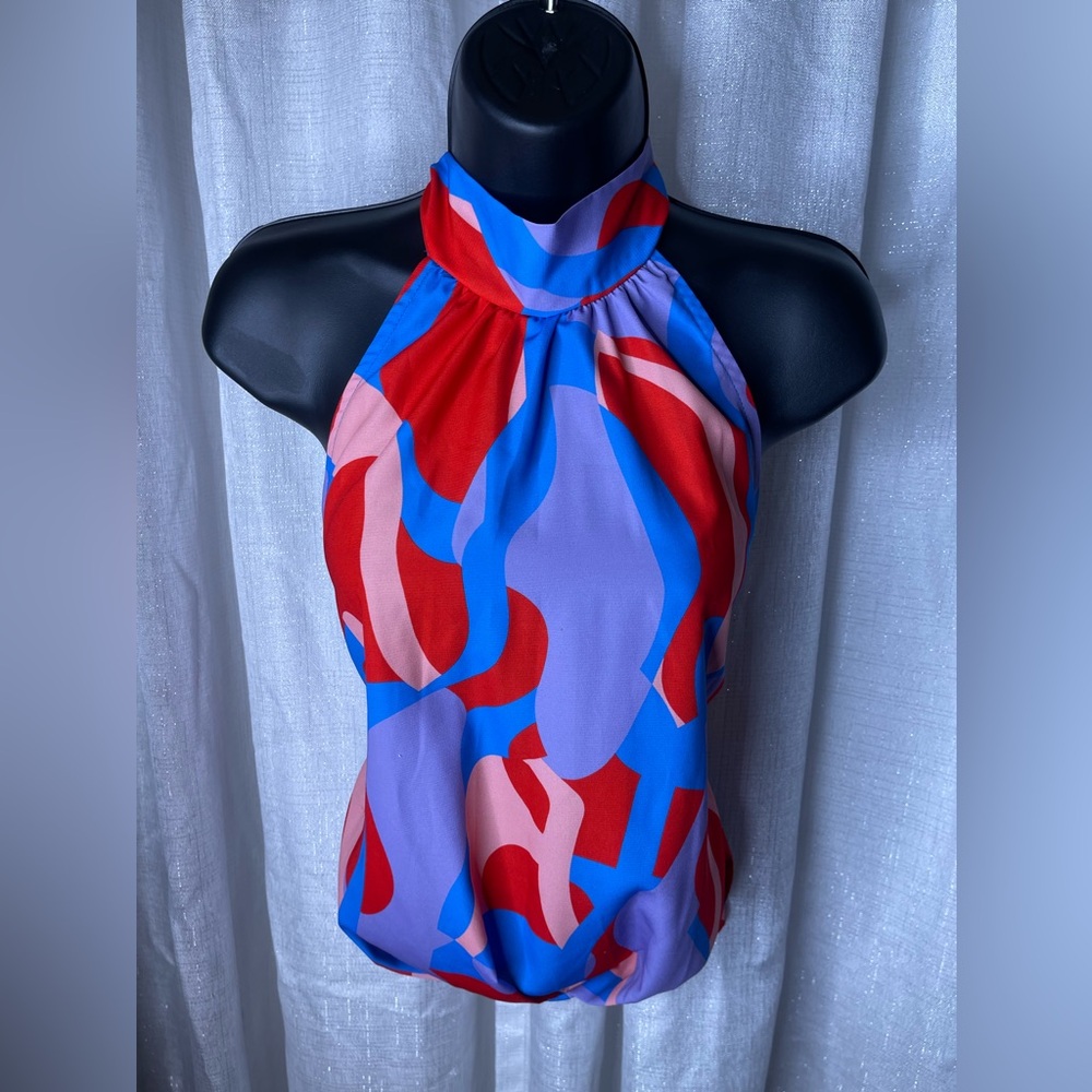 Fab’rik Halter Tie Top Blouse